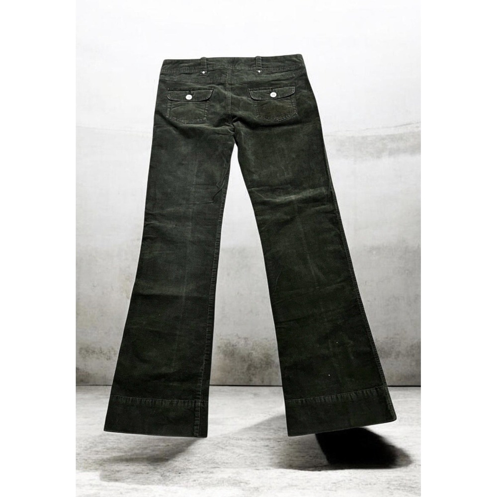 Anthropologie Daughters of The Liberation Corduroy Pants Green Flare Size 10 - Picture 3 of 6